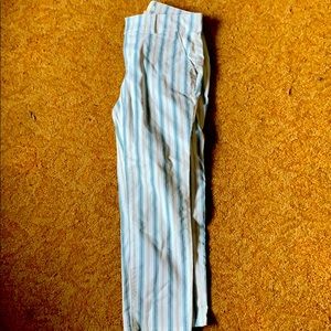 White striped business pants